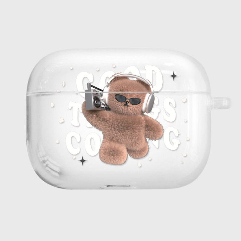 [CLEAR AIRPODS PRO] 609 뮤직코코(블랙)